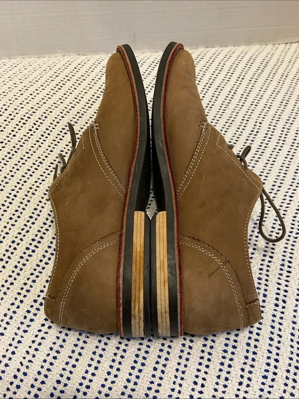 Original Penguin Waylon Oxfords light brown nubuck leather/suede upper 11.5 / 12